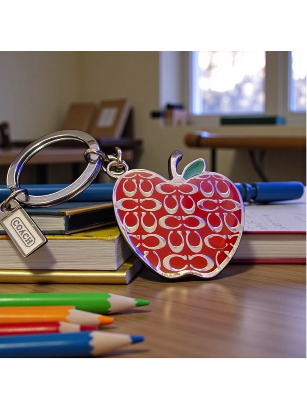 Coach Red Apple Bag Charm/Keychain VINTAGE RARE & RETIRED